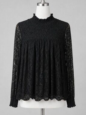 Cable & Gauge Lace Blouse